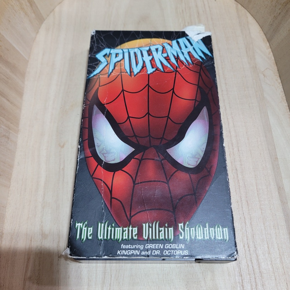 Spider-Man The Ultimate Villain Showdown VHS Marvel Green Goblin Kingpin Dr Octo